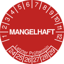 mangelhaft sticker