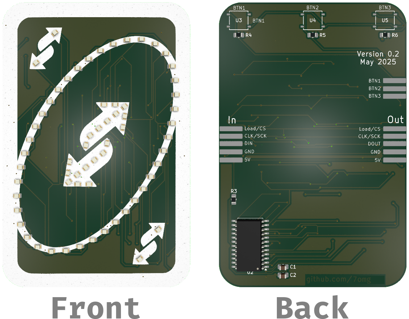 Render of front and backside