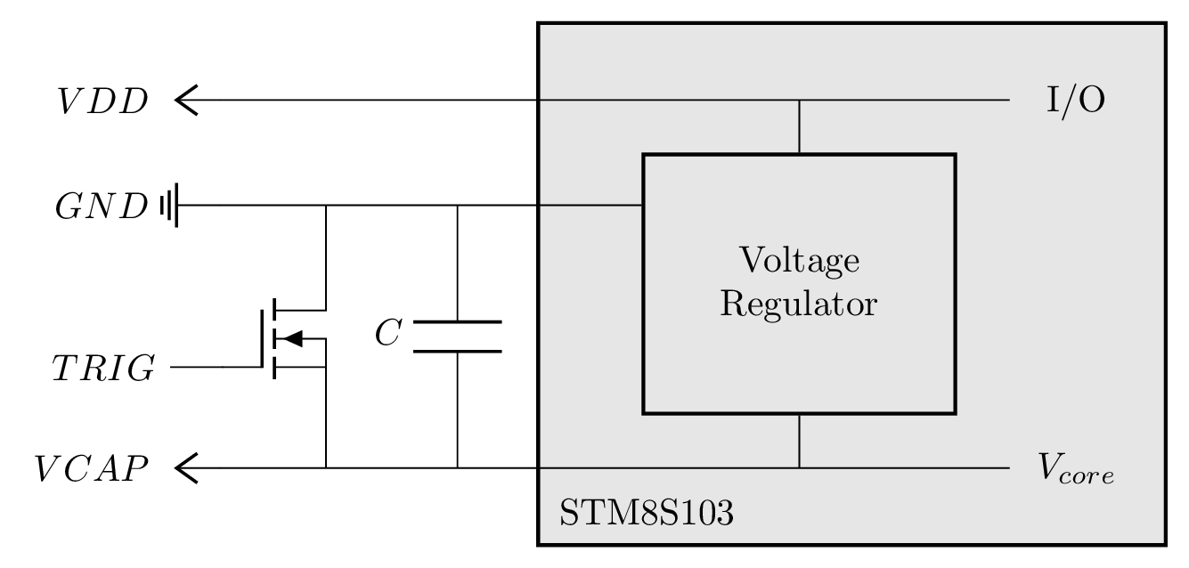 Internal voltage regulator schematic